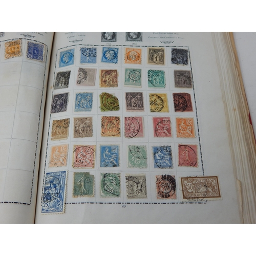 323 - Excelsior Stamp Album containing a large collection of GB Stamps from QV 1d Reds to KGV; and a large... 