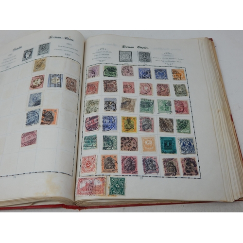 323 - Excelsior Stamp Album containing a large collection of GB Stamps from QV 1d Reds to KGV; and a large... 