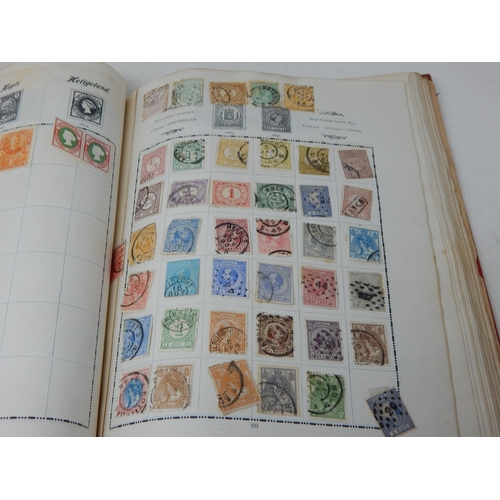 323 - Excelsior Stamp Album containing a large collection of GB Stamps from QV 1d Reds to KGV; and a large... 