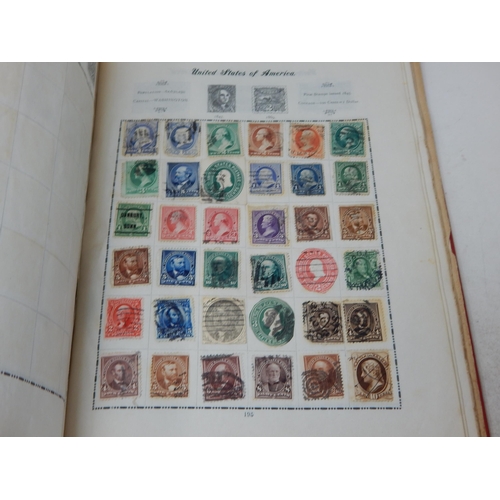 323 - Excelsior Stamp Album containing a large collection of GB Stamps from QV 1d Reds to KGV; and a large... 