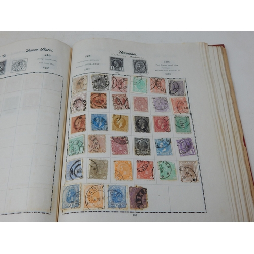 323 - Excelsior Stamp Album containing a large collection of GB Stamps from QV 1d Reds to KGV; and a large... 