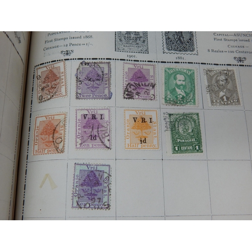 323 - Excelsior Stamp Album containing a large collection of GB Stamps from QV 1d Reds to KGV; and a large... 