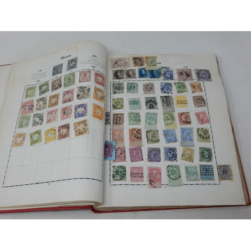 323 - Excelsior Stamp Album containing a large collection of GB Stamps from QV 1d Reds to KGV; and a large... 