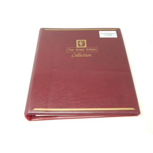 765 - The Great Britain Collection stamp album with inserts.