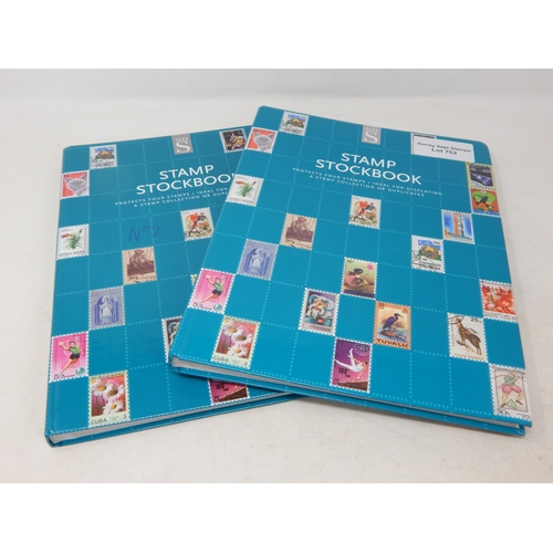 753 - 2 x WH Smith stamp stockbooks in great condition.