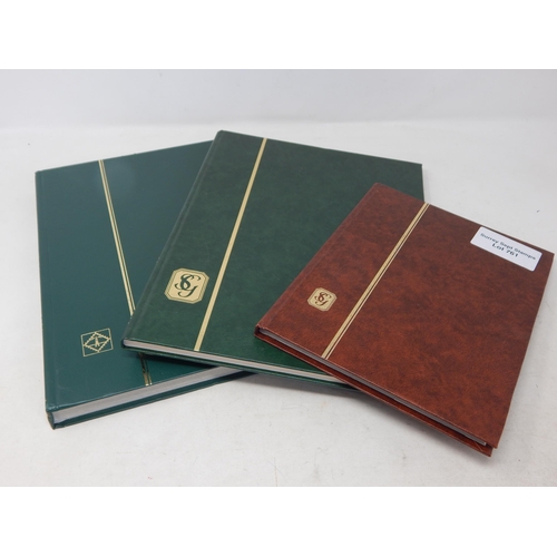 761 - 2 x Stanley Gibbons stamp stockbooks and another A4 size stockbook.