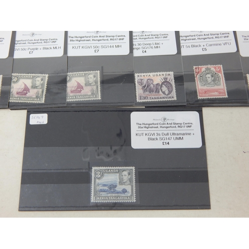 494 - Fabulous collection of Kenya Uganda and Tanganyika stamps. Used to Mint.