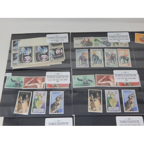 497 - A nice selection of stamps from Laos.