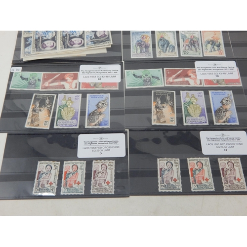 497 - A nice selection of stamps from Laos.