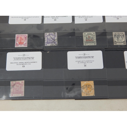 504 - Another fine selection of single stamps from variouse Malaysian states.