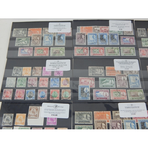 507 - Kelatan, Sarawak, Penang, Trengganu and other stamp sets from Maylasia.