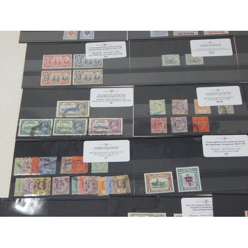 508 - Various stamps from the Straits Settlements some used, mostly MH.