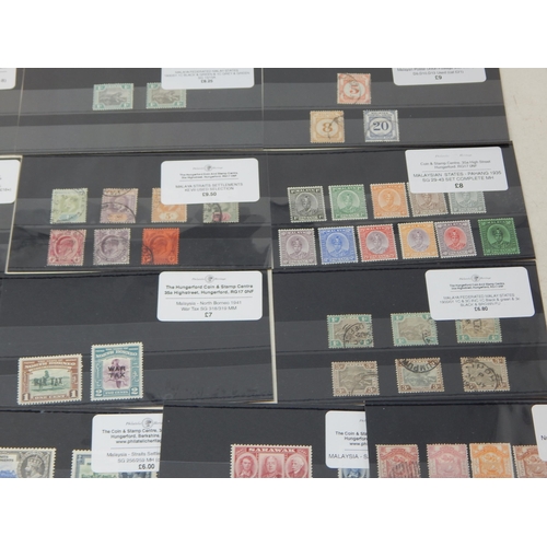 508 - Various stamps from the Straits Settlements some used, mostly MH.