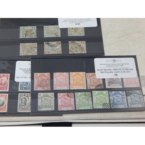 508 - Various stamps from the Straits Settlements some used, mostly MH.