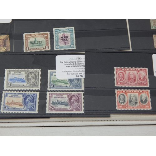 508 - Various stamps from the Straits Settlements some used, mostly MH.