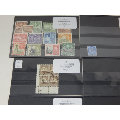 512 - A superb selection of stamps from Malta. Including SG 34, SG 25 & SG 82 along with
others.