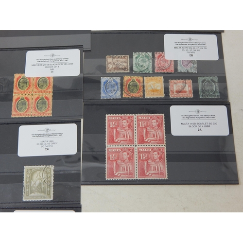 513 - Fantastic collection of stamps from Malta. Including a few blocks.