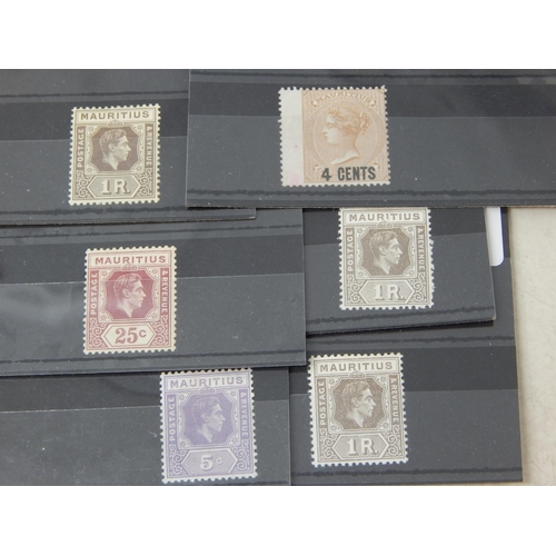 516 - A fine group of Mauritius stamps. Including a Mauritius KGVI selection