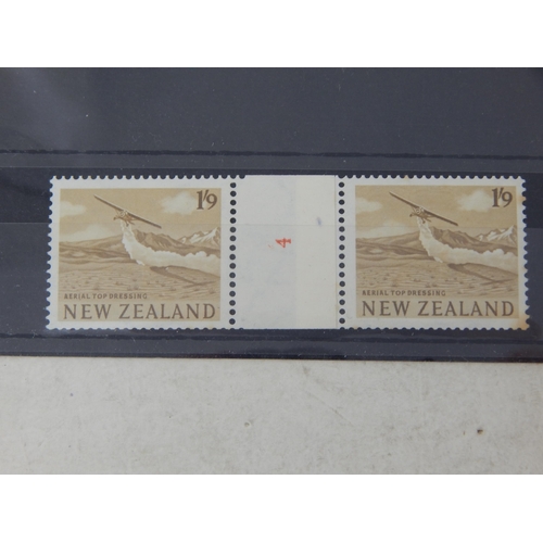 521 - A fine grouping of stamps from Newzealand. Includes singles, mini sheets and pairs.