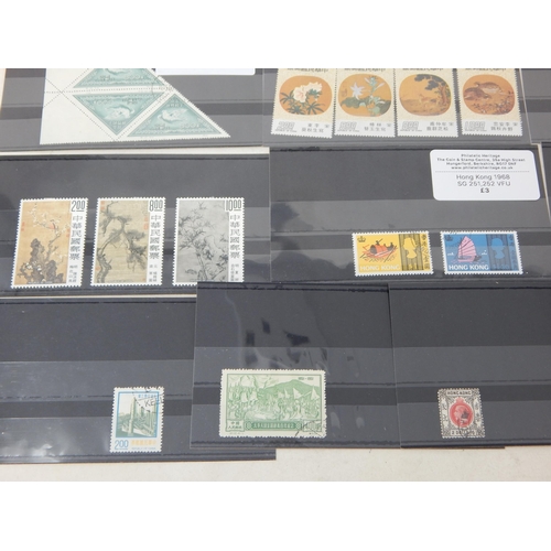 527 - Fantastic collection of stamps from China and Hong Kong.