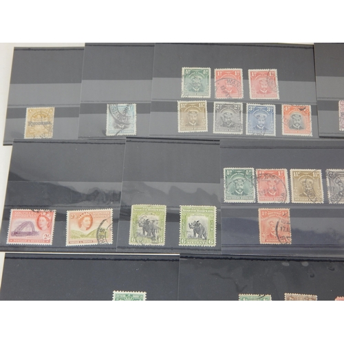 530 - Brilliant selection of stamps from Rhodesia & North Borneo.