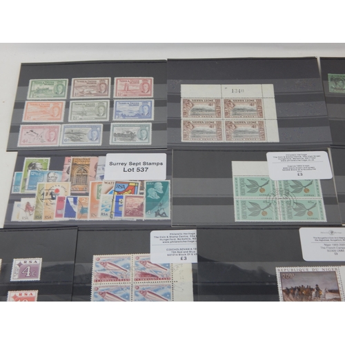 537 - Exqusite collection of World and Commonwealth stamps. Including stamps from
Pakistan, Russia, Norfol... 