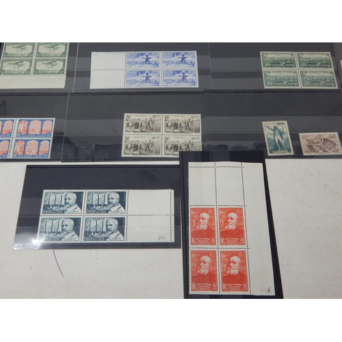 554 - A fantastic collection of stamps from France. Some singles and blocks.