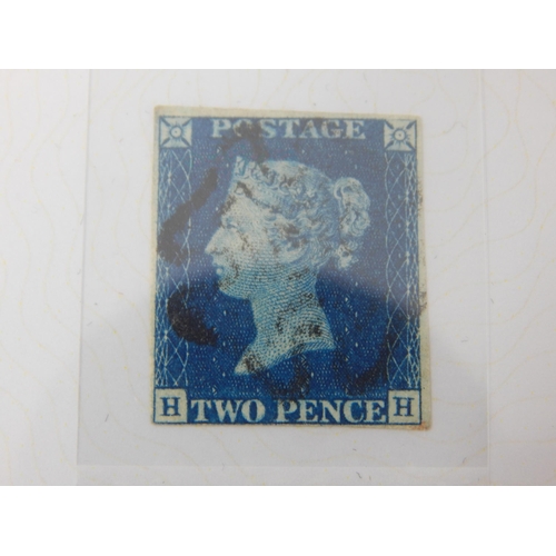 556 - The 1840 Twopenny Blue Stamp in Westminster folder with Certificate of
Authenticity.