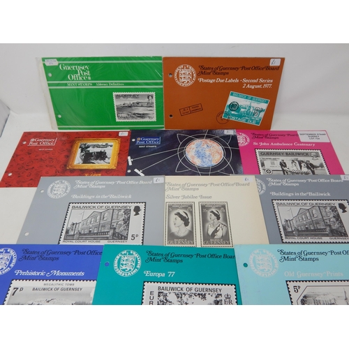 734 - A great collection of mint stamps in booklets from the Channel Islands.