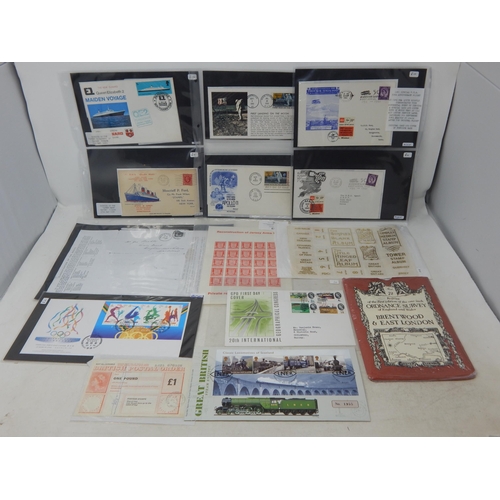 743 - A fine collection of postal history, including the Flying Scotsman cover, Cinderella
stamps and some... 