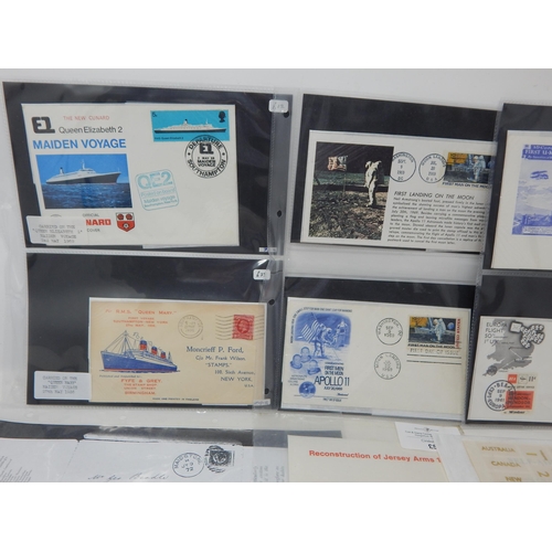 743 - A fine collection of postal history, including the Flying Scotsman cover, Cinderella
stamps and some... 