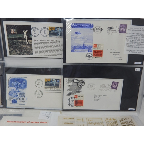 743 - A fine collection of postal history, including the Flying Scotsman cover, Cinderella
stamps and some... 