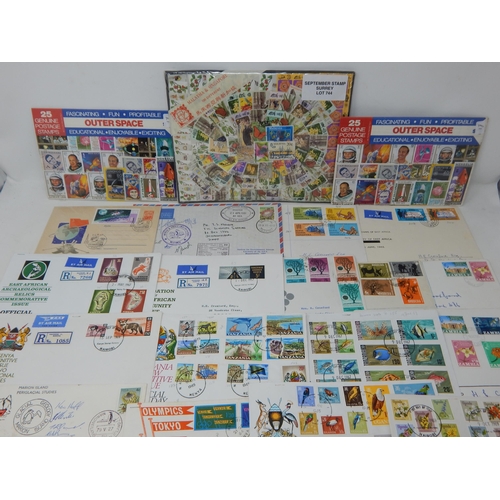 744 - An exquisite selection of World postal history and used stamps.