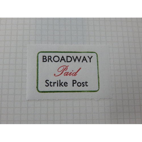 892 - Collection of Postal Strike stamps in album