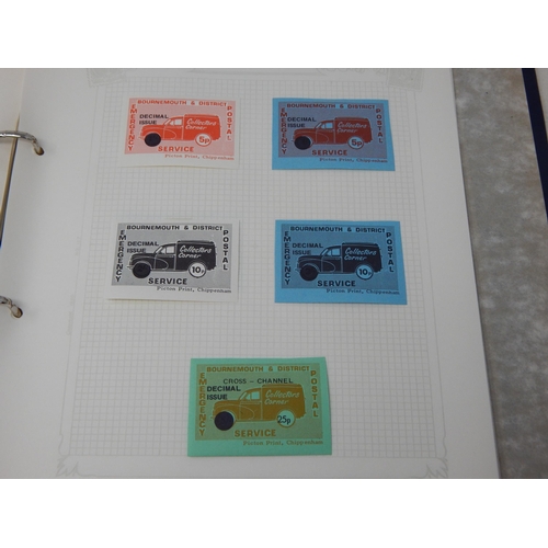 892 - Collection of Postal Strike stamps in album