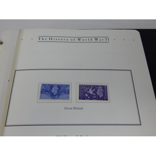 795 - The History of World War II stamp album, mostly full and the 1977 Queen’s Silver
Jubilee album, full... 