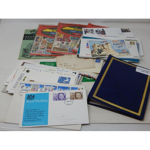 775 - A bundle of postal history, First Day Covers and stamps. Interesting lot.