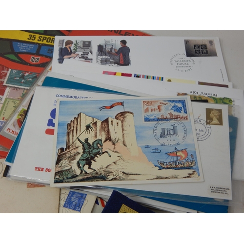 775 - A bundle of postal history, First Day Covers and stamps. Interesting lot.