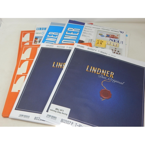 798 - A large selection of new Lindner album inserts.