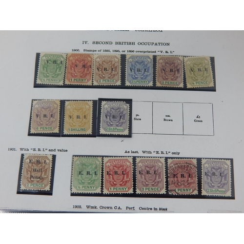 331 - Transvaal collection on vintage album page (cat £630+)