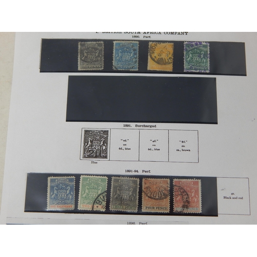 332 - Rhodesia Selection on vintage album page (cat £1900+)