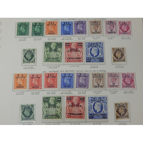 978 - Eritrea KGVI collection Mint hinged on vintage album page  (cat £175).