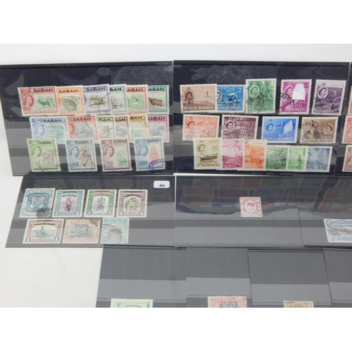 819 - British North Borneo selection inc 4c pink SG6 VFU (cat £400+)