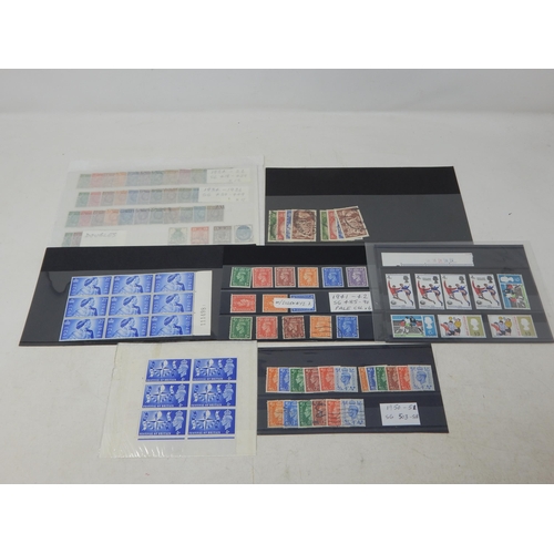 956 - Large selection of KGV Used; 2 x 1951 Sets to £1 Used; other KGVI, etc some watermark sideways