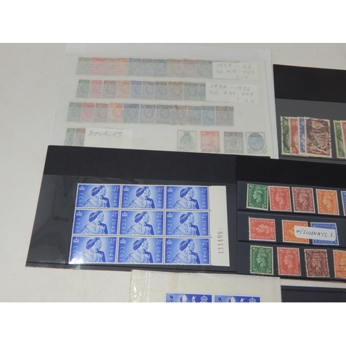 956 - Large selection of KGV Used; 2 x 1951 Sets to £1 Used; other KGVI, etc some watermark sideways