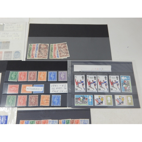 956 - Large selection of KGV Used; 2 x 1951 Sets to £1 Used; other KGVI, etc some watermark sideways