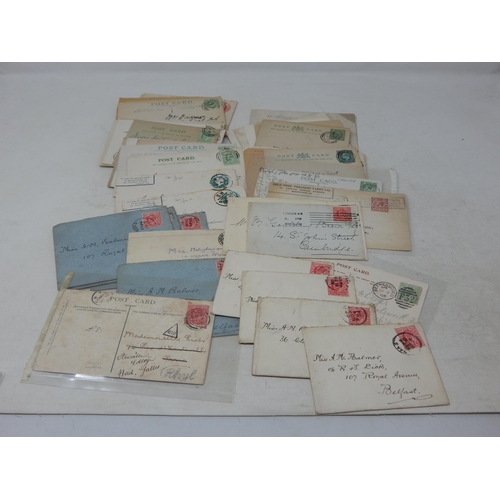 992 - a selection of early postal history and postcards, etc