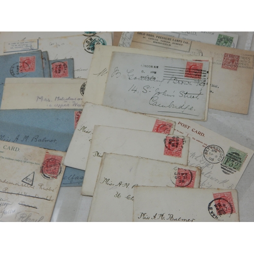 992 - a selection of early postal history and postcards, etc