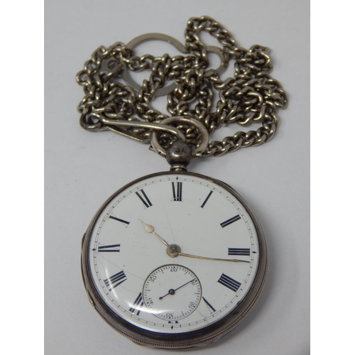 407 - Victorian Gentleman's Key Wind Pocket Watch with Subsidiary Seconds Dial. Hallmarked London 1855 by ... 