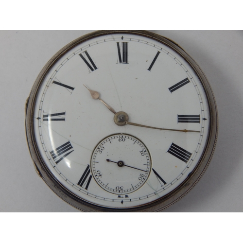 407 - Victorian Gentleman's Key Wind Pocket Watch with Subsidiary Seconds Dial. Hallmarked London 1855 by ... 